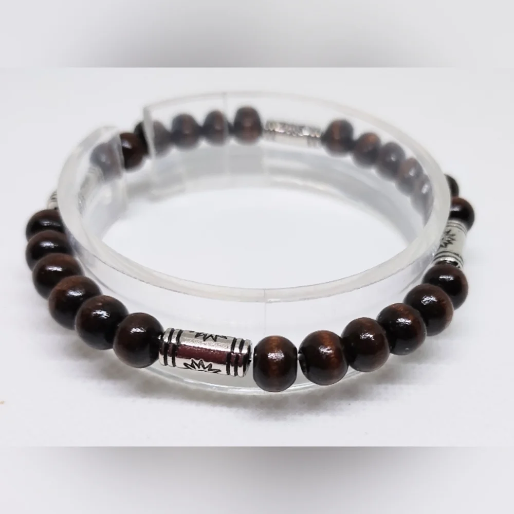 Brown‎ Beaded Bracelet Tribal f67